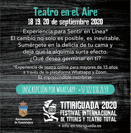 Titiriguada 2020 - Festival Internacional de Títeres y Artes vivas de Guadalajara
